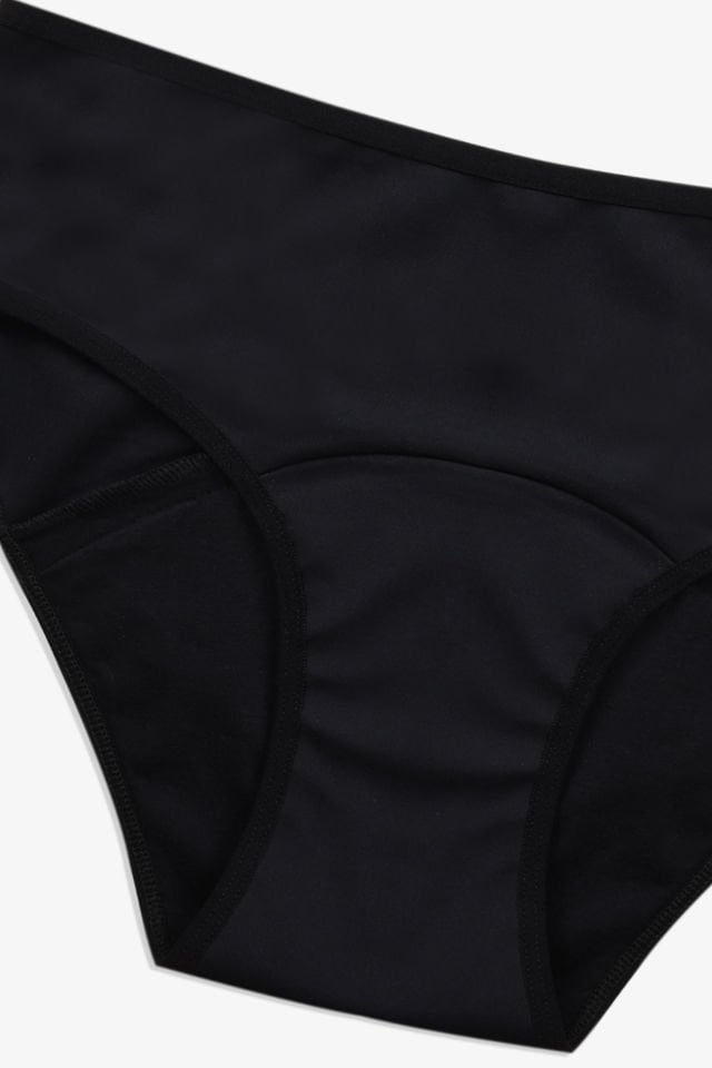 2 Adet Siyah Yıkanabilir Regl Peroid Destek Külodu Siyah - XL
