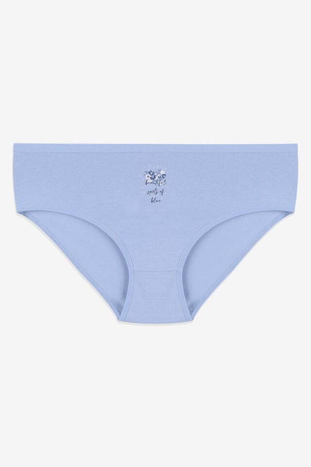 3'lü Desenli Pamuklu Yüksek Bel Bato 2060-325 - 2XL