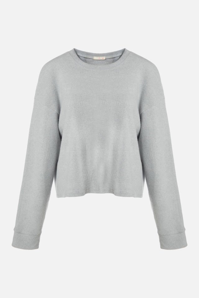 Kadın Soft Touch Kol ve Paça Bant Detaylı Pembe Renk Pijama Takımı Gri - M