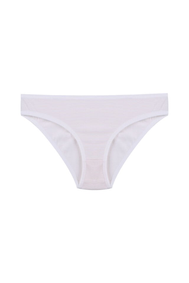 Kadın 3'lü Pamuklu Basic Külot Kahverengi - Ten - L/XL