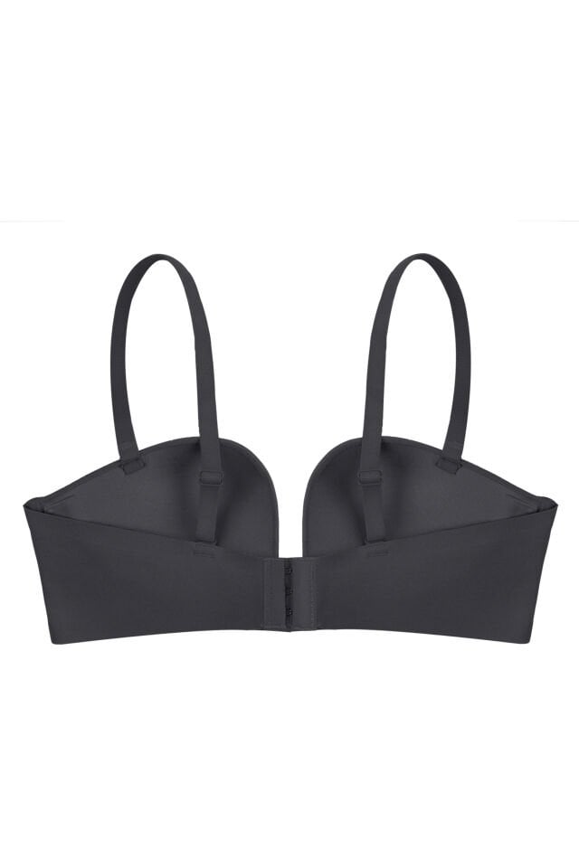 Derin Dekolte Destekli Dikişsiz Sütyen Pembe - 85B