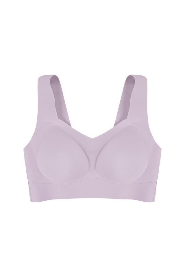 Balensiz Lazer Dikişsiz Çıkarılabilir Pedli Kalın Askılı Görünmez Sütyen Pembe - 85B