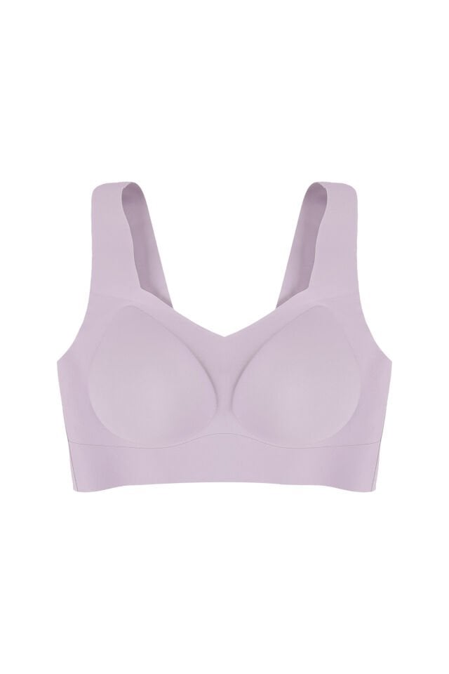 Balensiz Lazer Dikişsiz Çıkarılabilir Pedli Kalın Askılı Görünmez Sütyen Pembe - 90B