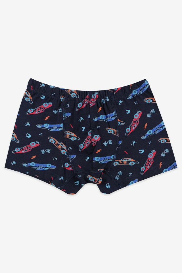 Erkek Çocuk 5'li Pamuklu Sevimli Canavar Desenli Boxer KO3021-2 - 3-5 Yaş