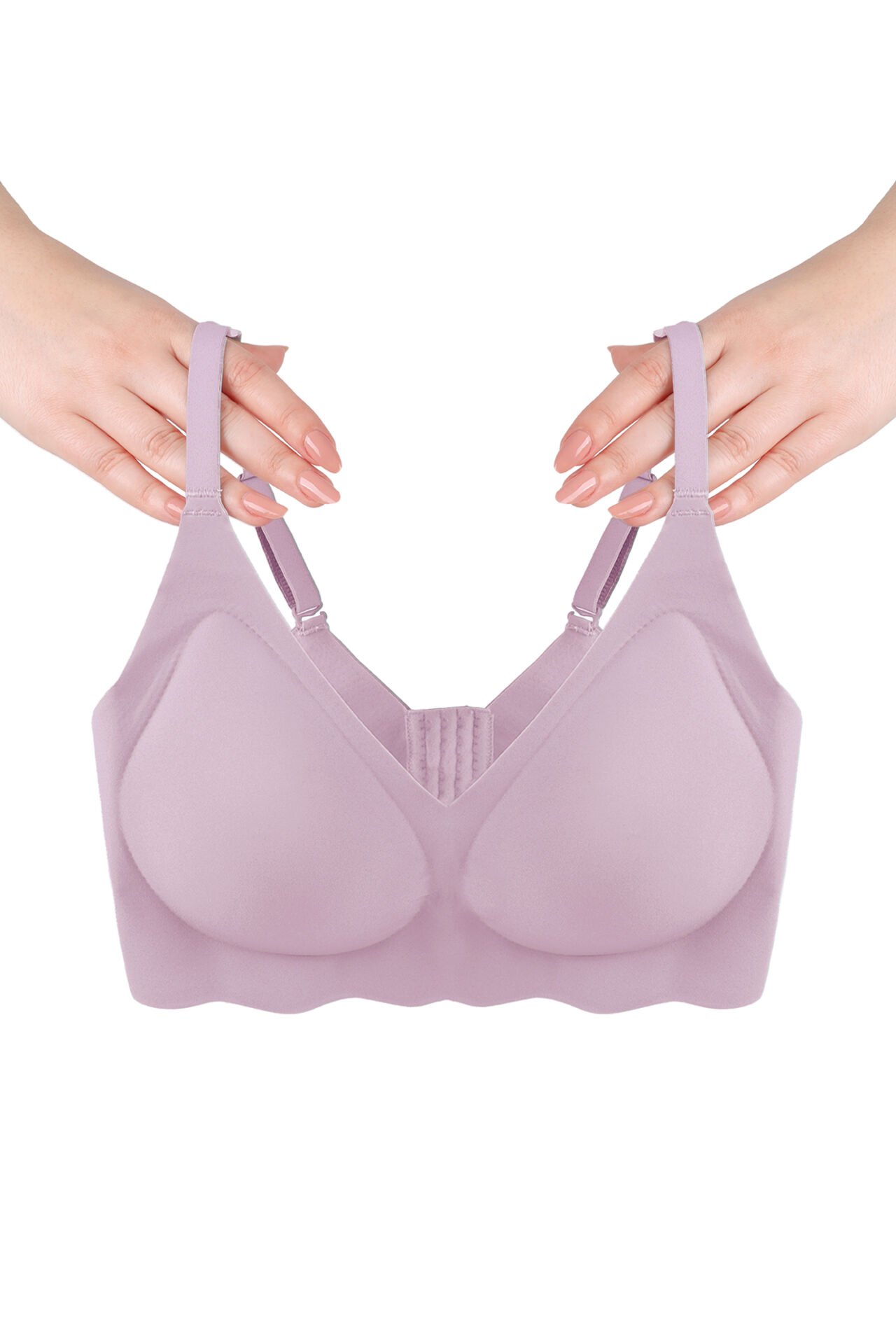 Balensiz Lazer Dikişsiz Görünmez Çıkarılabilir Pedli Sütyen 85B - Gül Kurusu