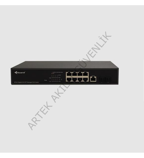 VGuard VG-SW2008PM-140 8 Port 10/100/1000 Mbps Gigabit PoE Switch