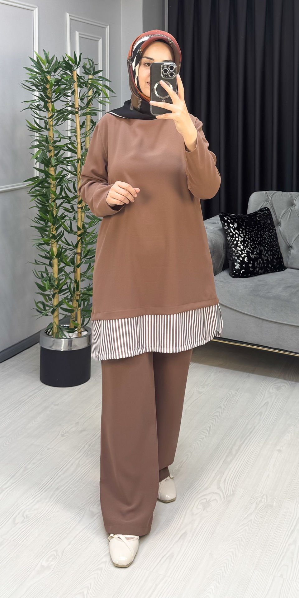 Kemal Aydın Krep Kumaş Takım Kahve - 44