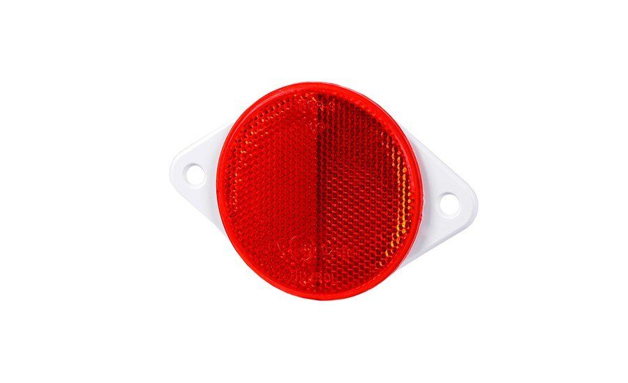 Reflektör Yuvarlak Çap 75 Kırmızı (Delikli)