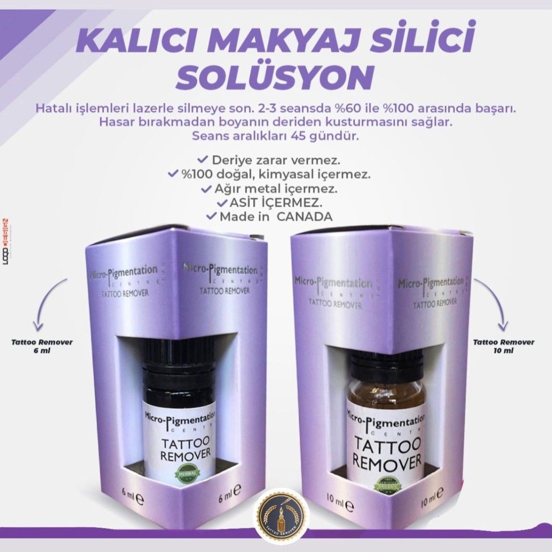 1 Adet Kalıcı Makyaj Silme Solüsyonu 6 ml