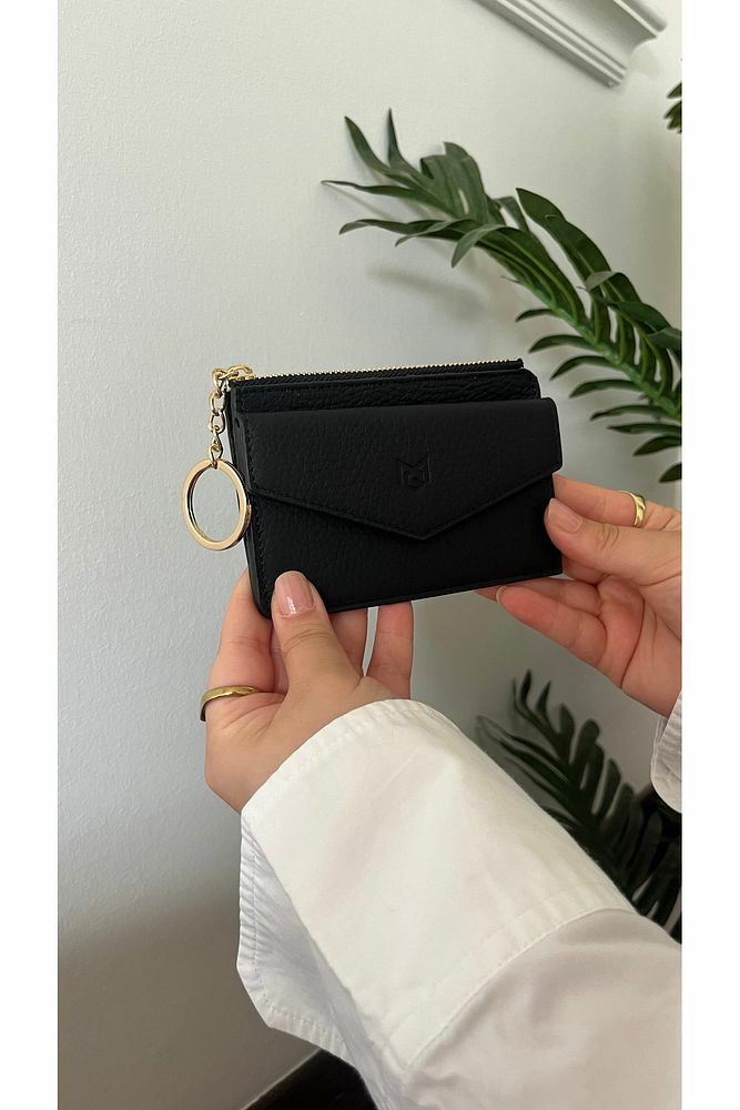 Unisex Hakiki Deri Cüzdan & Kartlık 3701 SİYAH