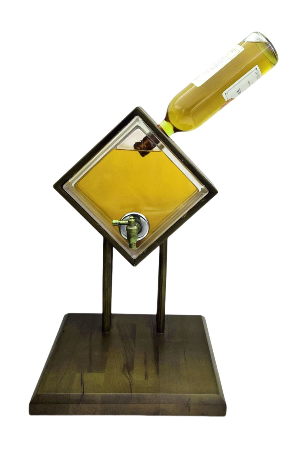 Wooden Tap Display Jar