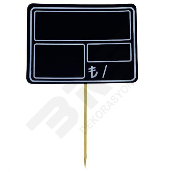 Blackboard Price Tag Holder Square