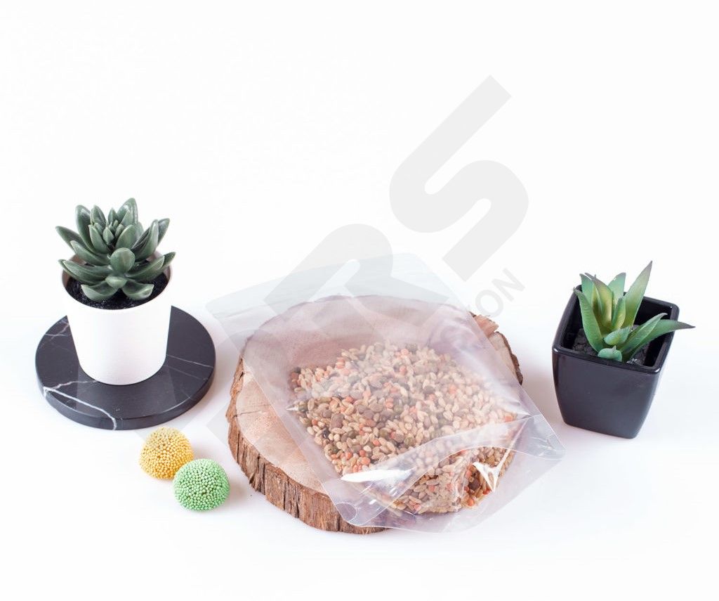Kilitli Pencereli Şeffaf Kuruyemiş Baharat Kahve Ambalajı 16x27 350/650gr Kapasiteli