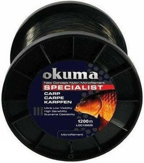 Okuma Carp 1200m 17,00 LB 7.73kg 0,34mm Sazan Misinası