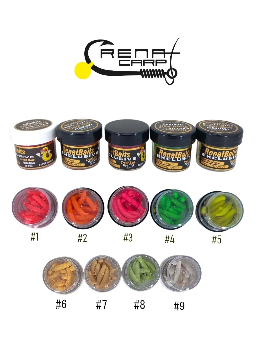 Renat Carp Trout Peynir Kokulu Simli Kurtçuk Alabalık Silikon Yem