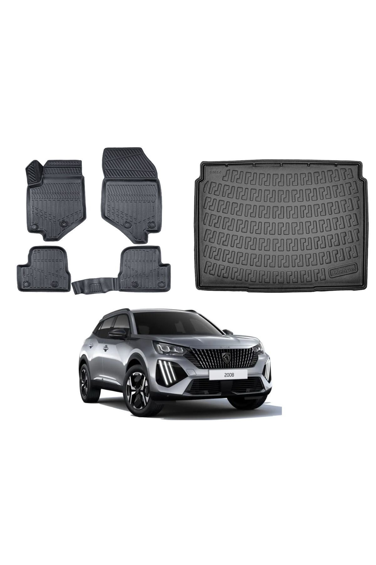 Peugeot 2008 2022 Model Üst Bagaj Havuzu Paspas Takımı Maxi Eva Serisi