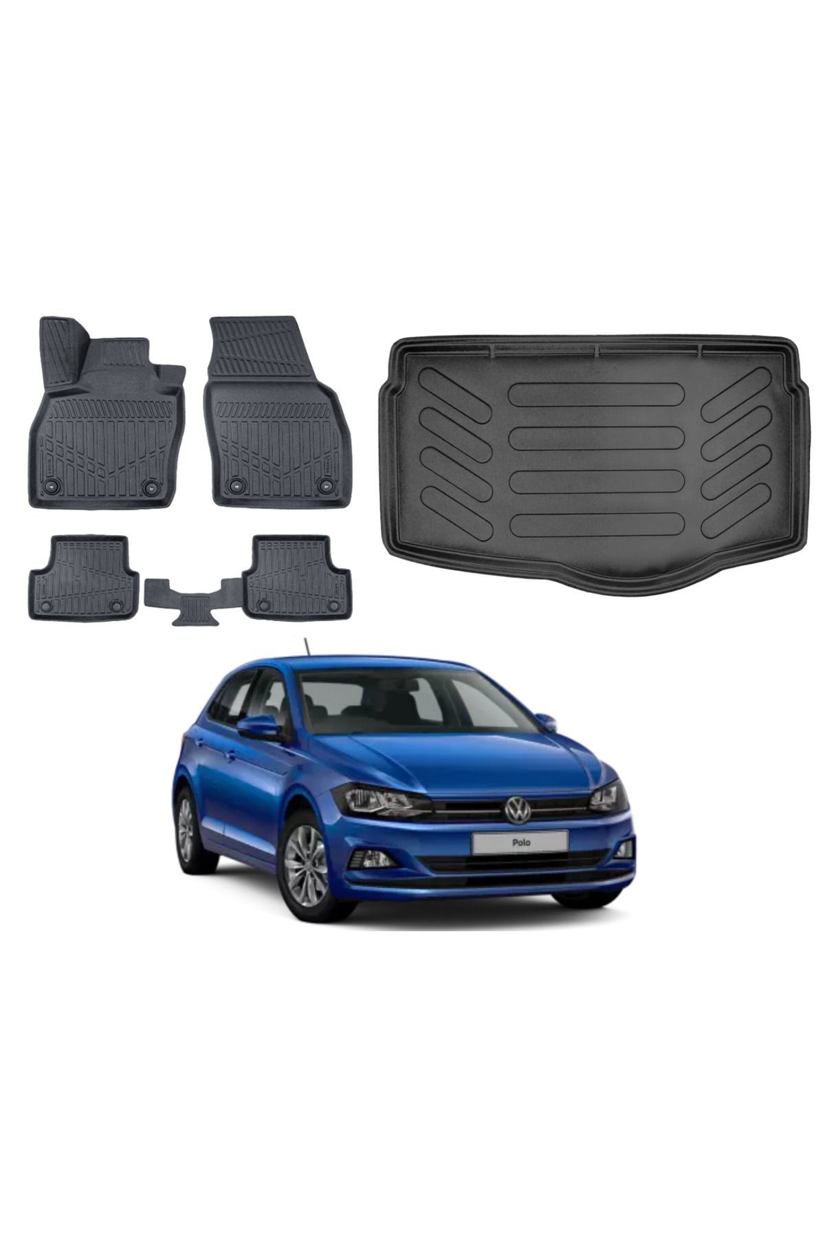 Volkswagen Polo 2017 Model Alt Bagaj Havuzu Paspas Takımı Maxi Eva Serisi