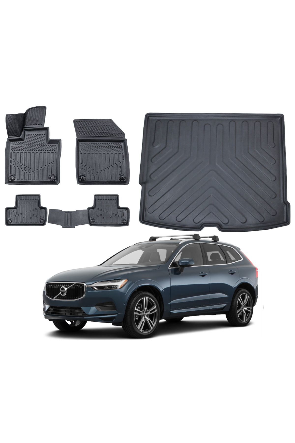 Volvo XC60 2018 Model Bagaj Havuzu Paspas Takımı Pro Eva Serisi