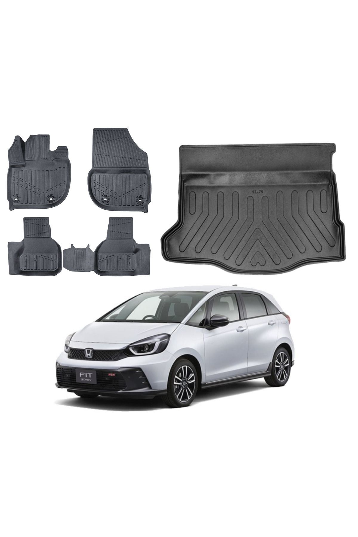 Honda Jazz 2023 Model Bagaj Havuzu Paspas Takımı Pro Eva Serisi