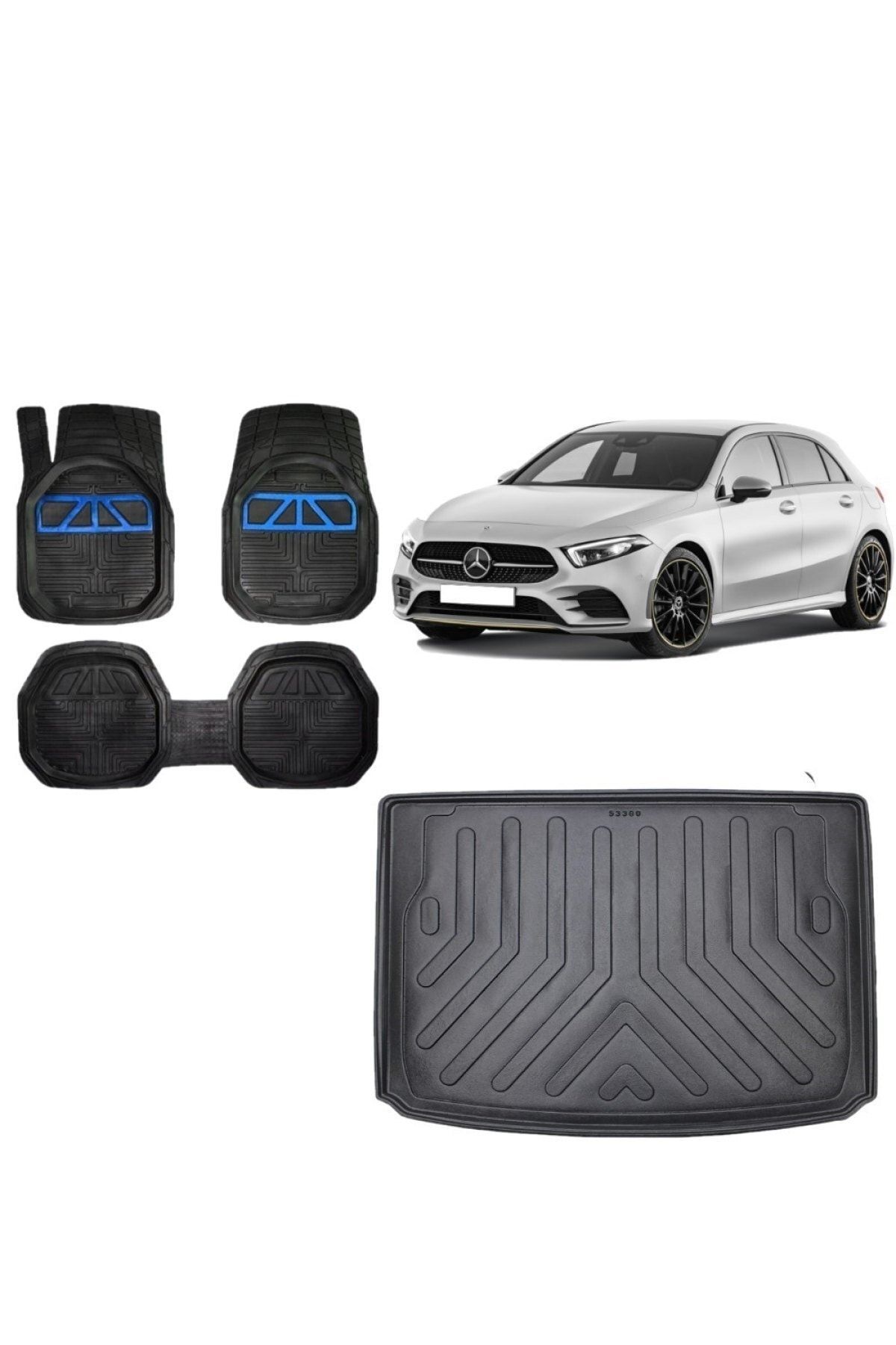 Mercedes A Serisi Hatchback Cepsiz 2018 Model 3d Bagaj Havuzu+3d Havuzlu Paspas Takımı