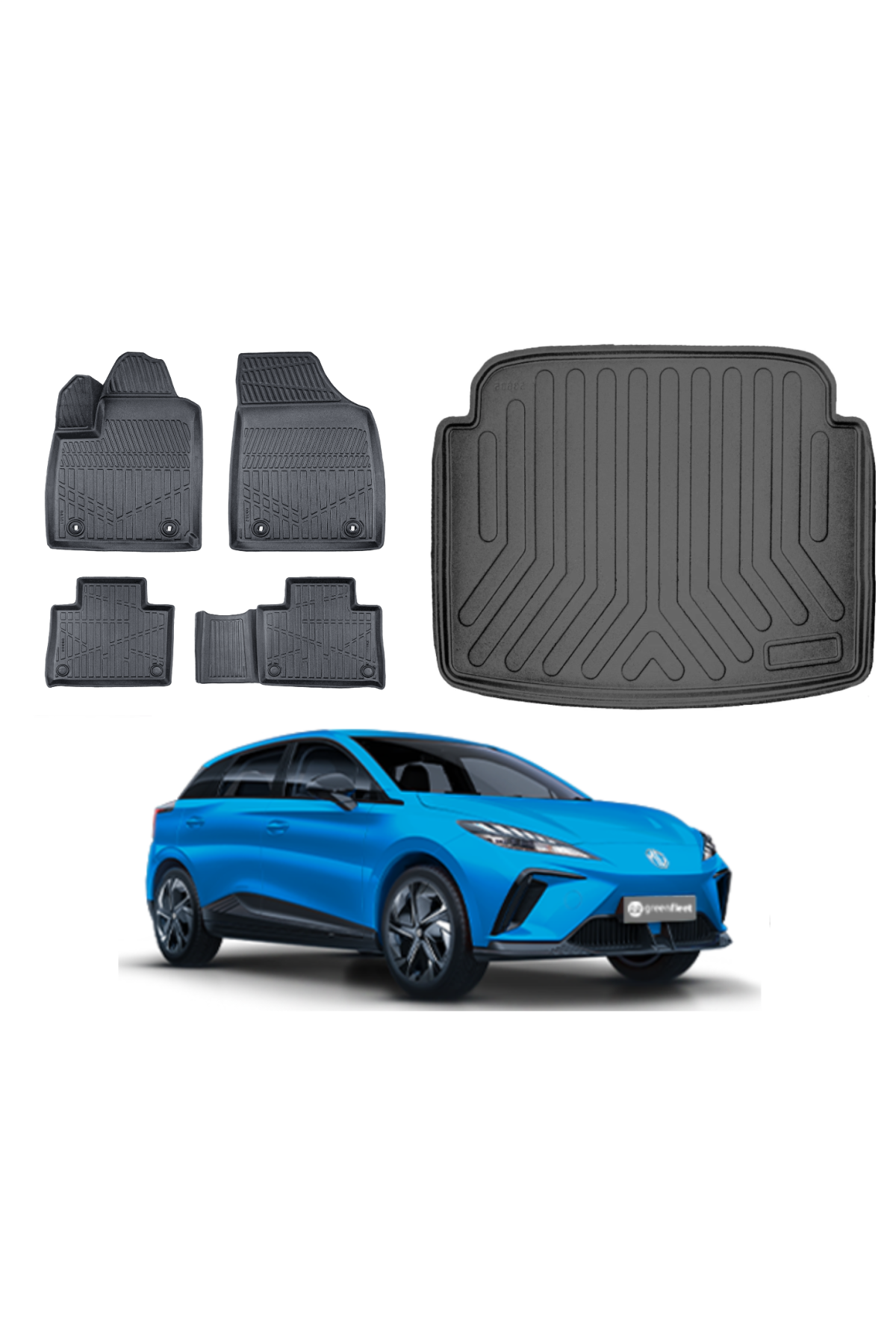 MG 4 Luxury 2022 Sonrası 3D Alt Bagaj Havuzu+3D Araca Özel Paspas Takımı