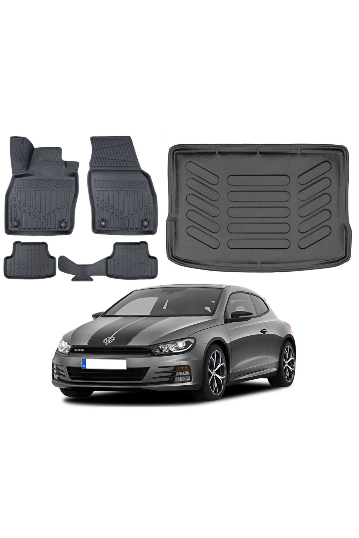 Volkswagen Scirocco 2013 Model Bagaj Havuzu Paspas Takımı Pro Eva Serisi