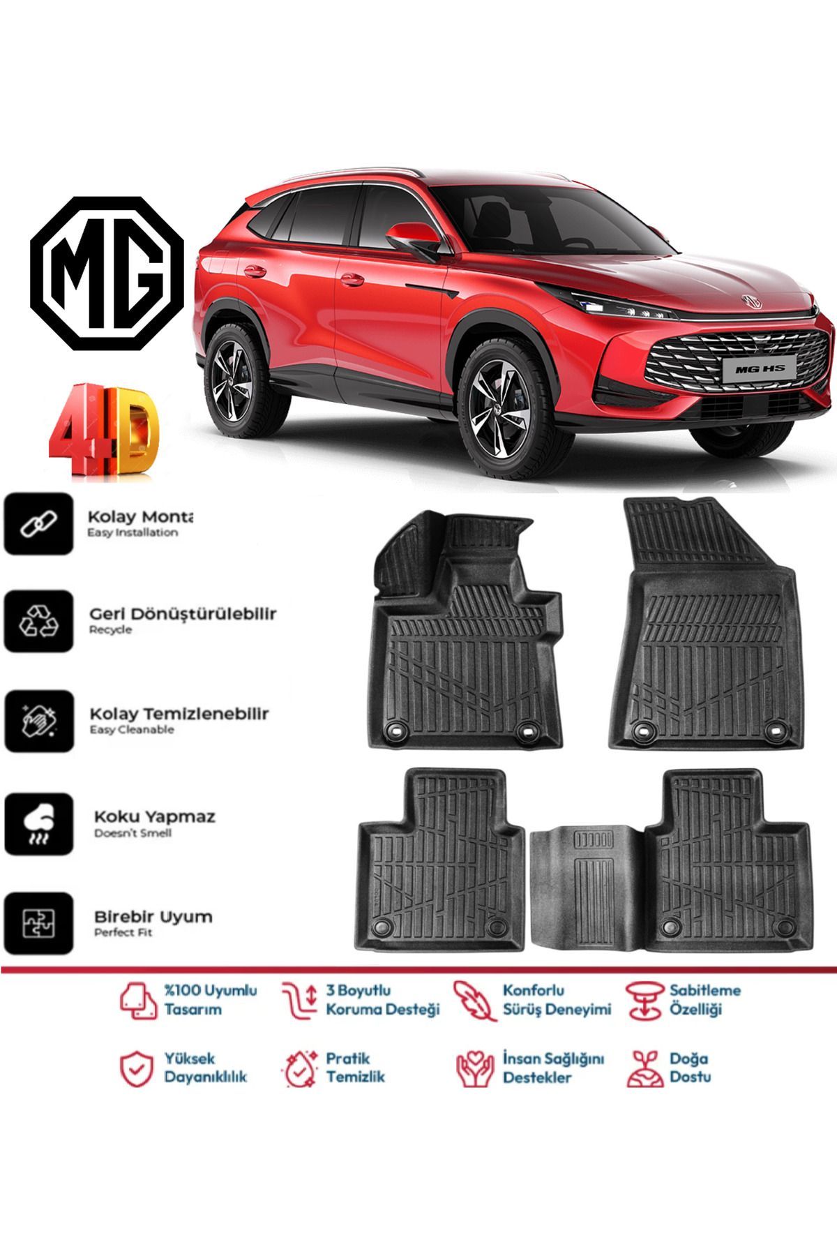 MG HS Turbo Hybrid 2024 Model 4D Havuzlu Paspas