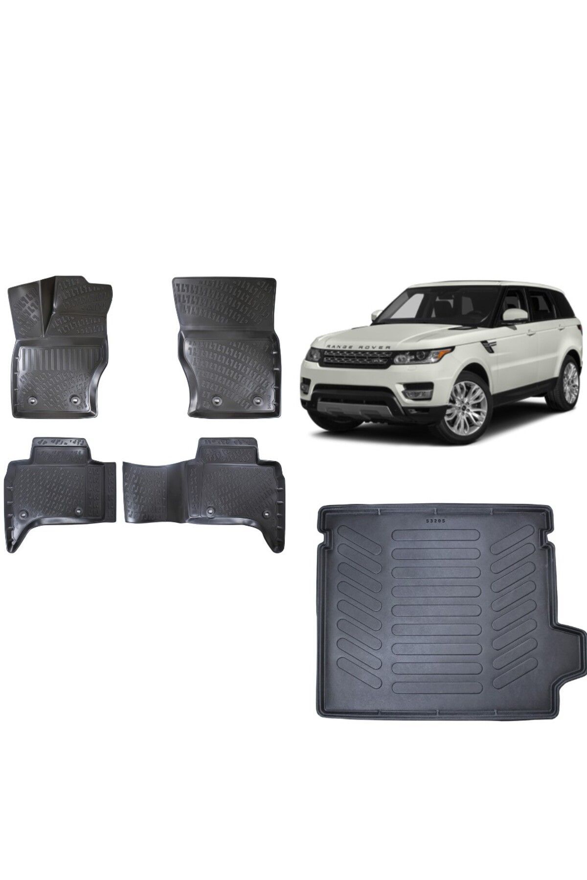 Land Rover Range Rover Sport 2014 Model 3D Bagaj Havuzu+3D Havuzlu Araca Özel Paspas Takımı