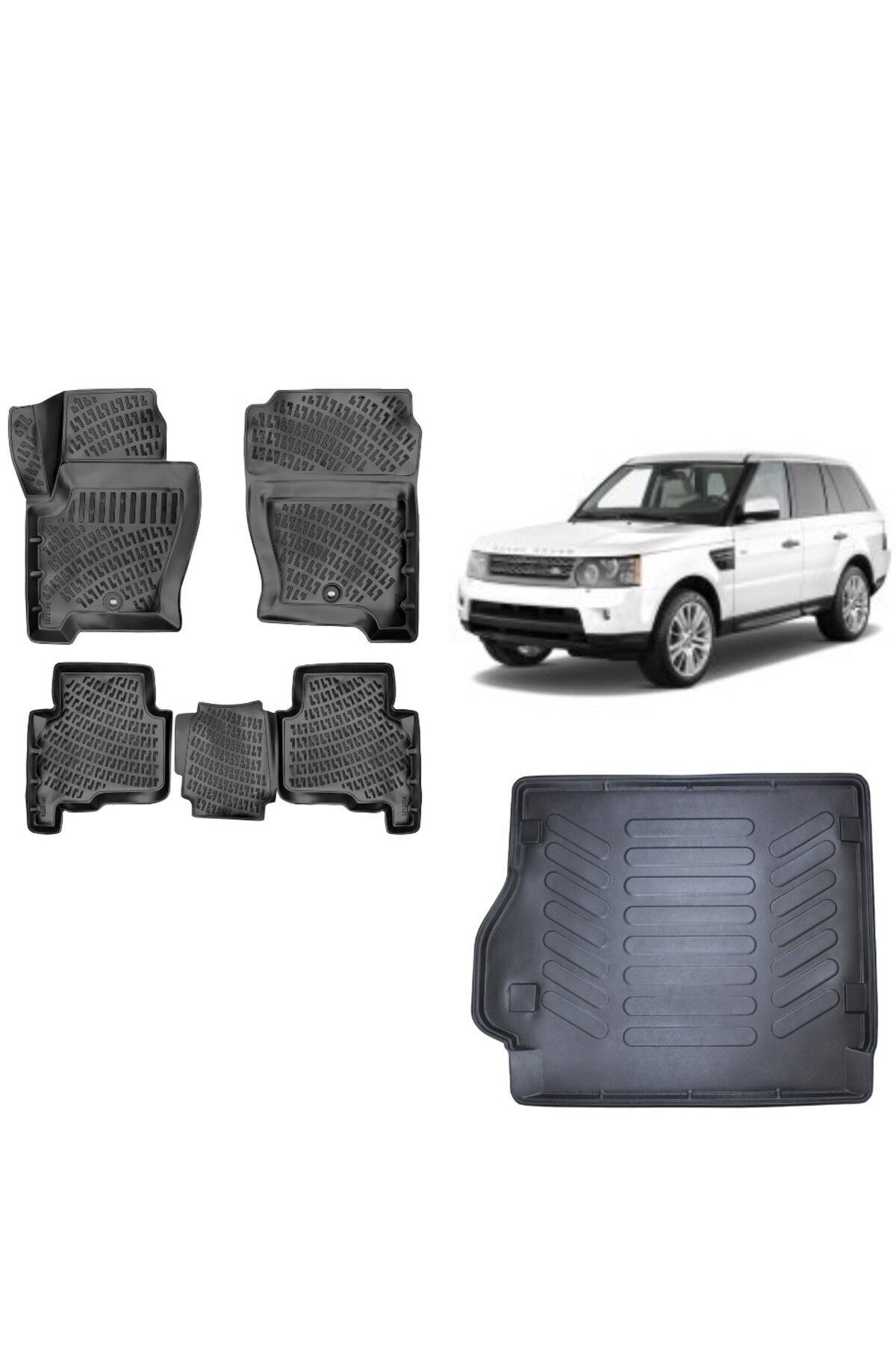 Land Rover Range Rover Sport 2011 Model 3D Bagaj Havuzu+3D Havuzlu Araca Özel Paspas Takımı