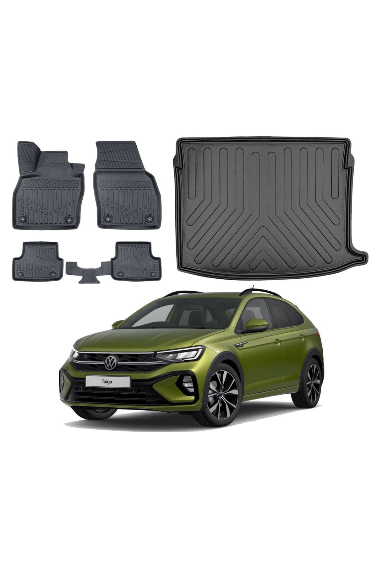 Volkswagen Taigo 2021 Model Üst Bagaj Havuzu Paspas Takımı Pro Eva Serisi