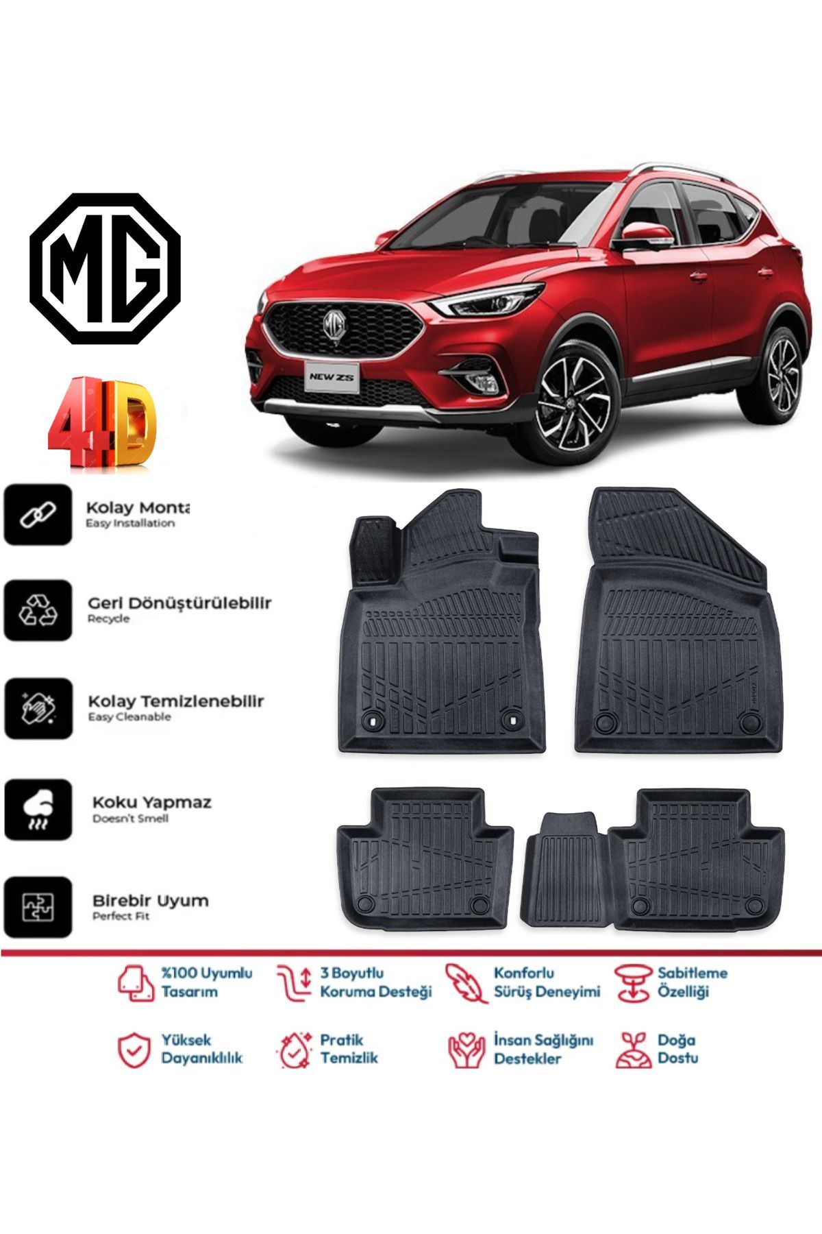 MG ZS Benzinli 2024 Model 4D Havuzlu Paspas