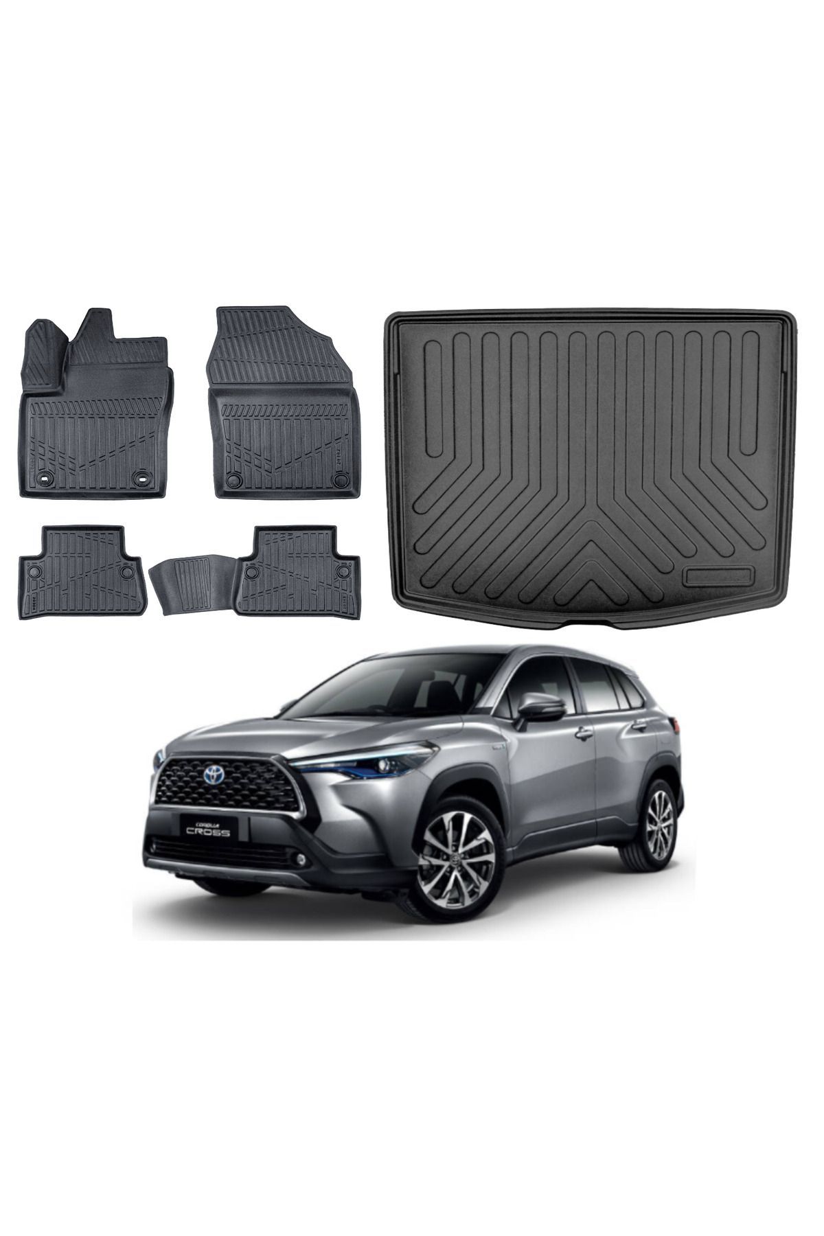 Toyota Corolla Cross 2025 Model Bagaj Havuzu Paspas Takımı Maxi Eva Serisi