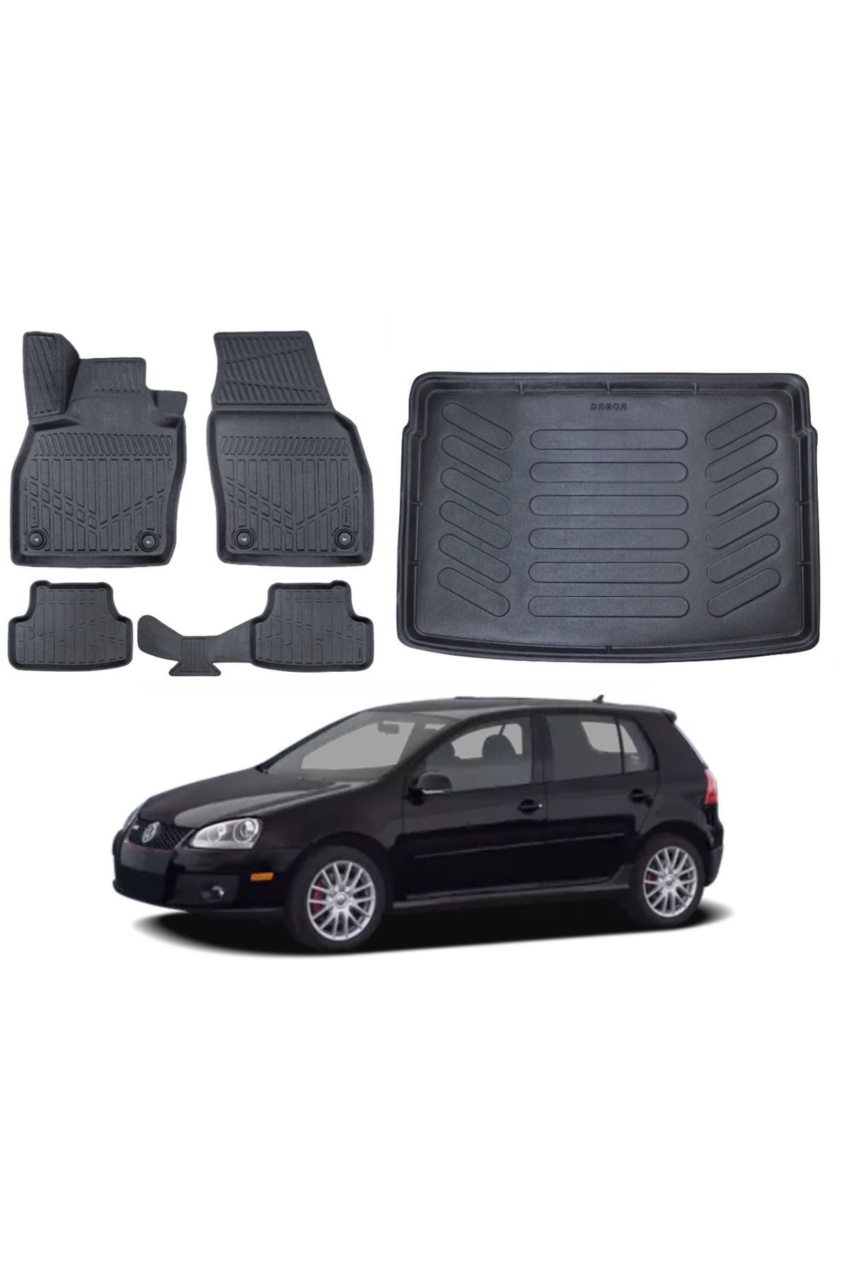Volkswagen Golf 5 2006 Model Bagaj Havuzu Paspas Takımı Pro Eva Serisi