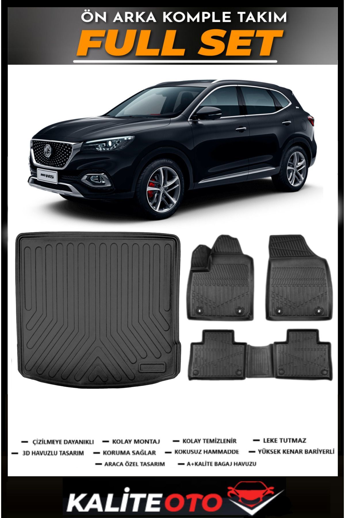 MG EHS Elektrikli Bagaj Havuzu+4.5D Havuzlu Paspas Seti 2024 Model