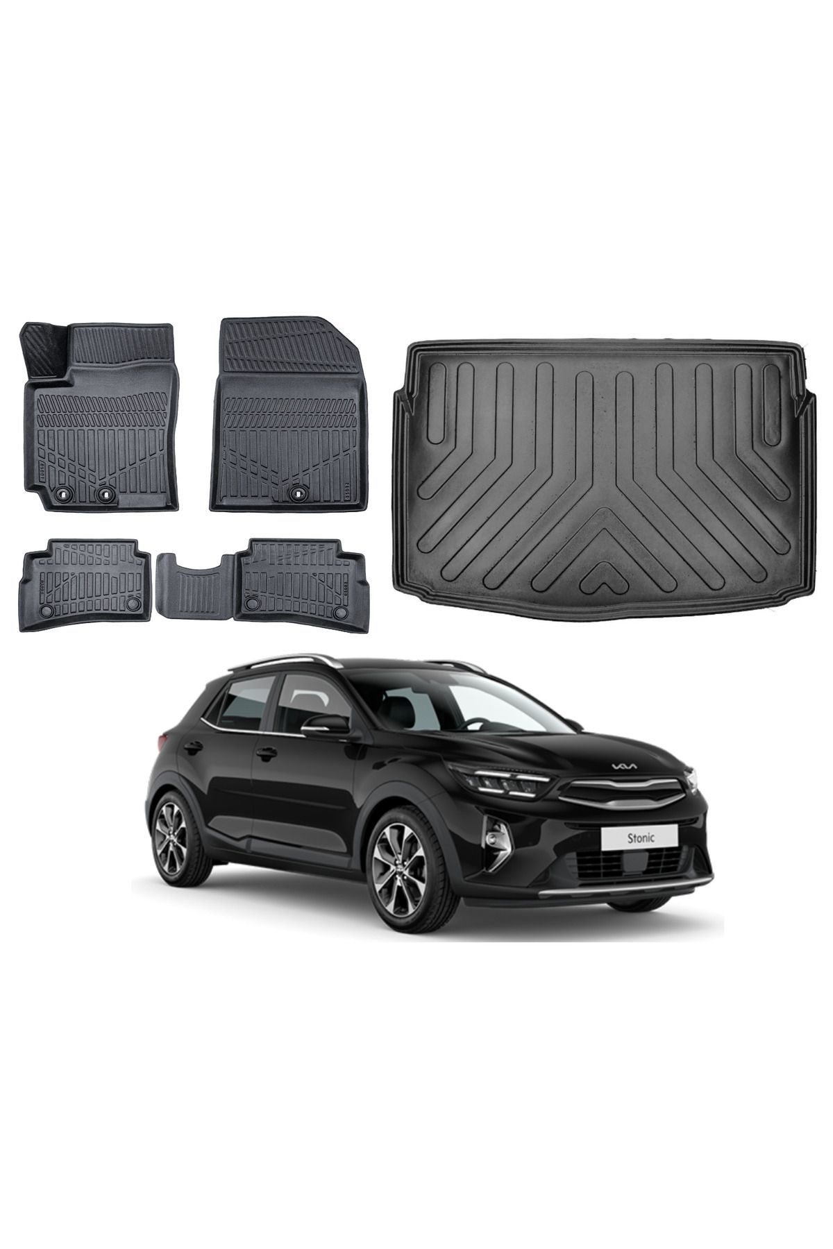 Kia Stonic 2022 Model Bagaj Havuzu Paspas Takımı Maxi Eva Serisi