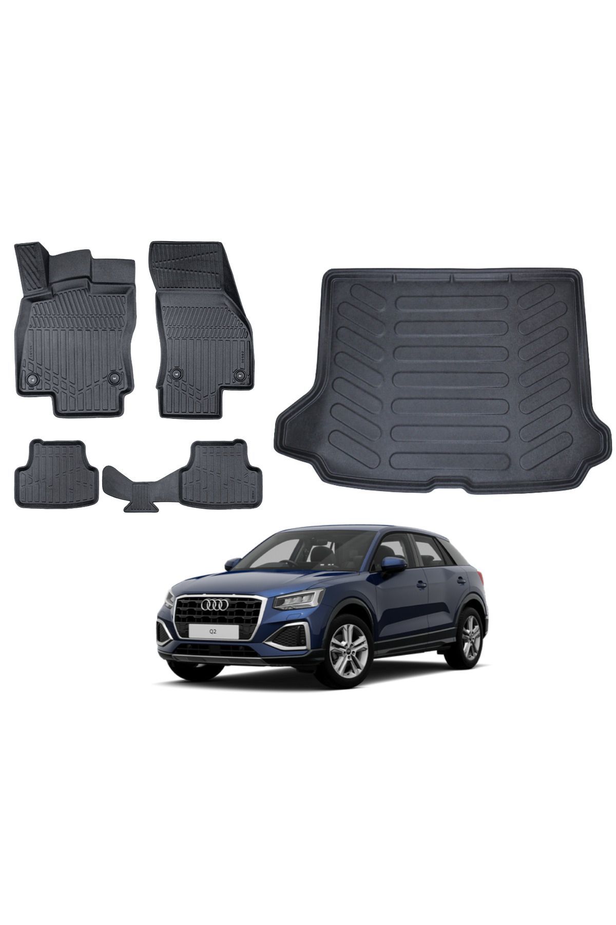 Audi Q2 2023 Model Bagaj Havuzu Paspas Takımı Maxi Eva Serisi