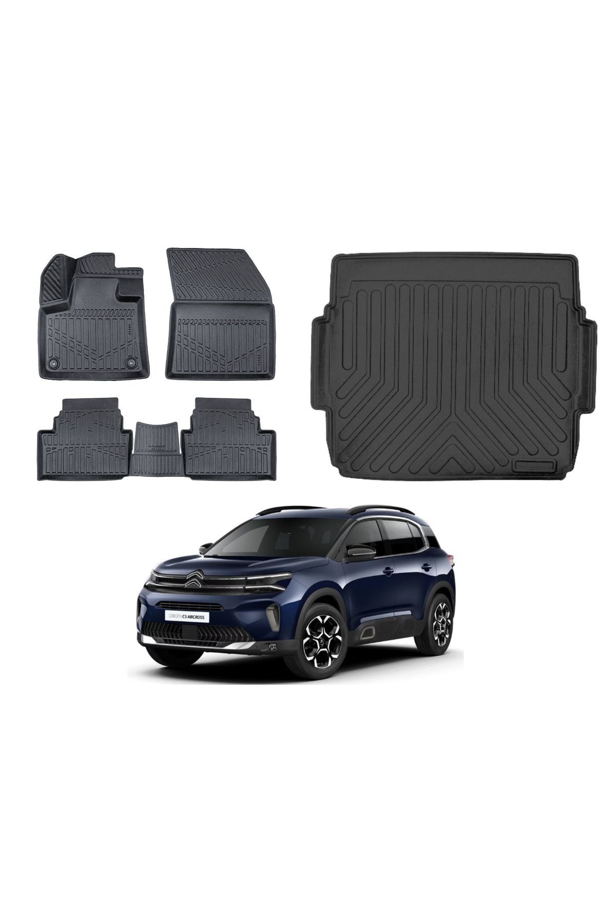 Citroen C5 Aircross 2020 Model Üst Bagaj Havuzu Paspas Takımı Eva Serisi