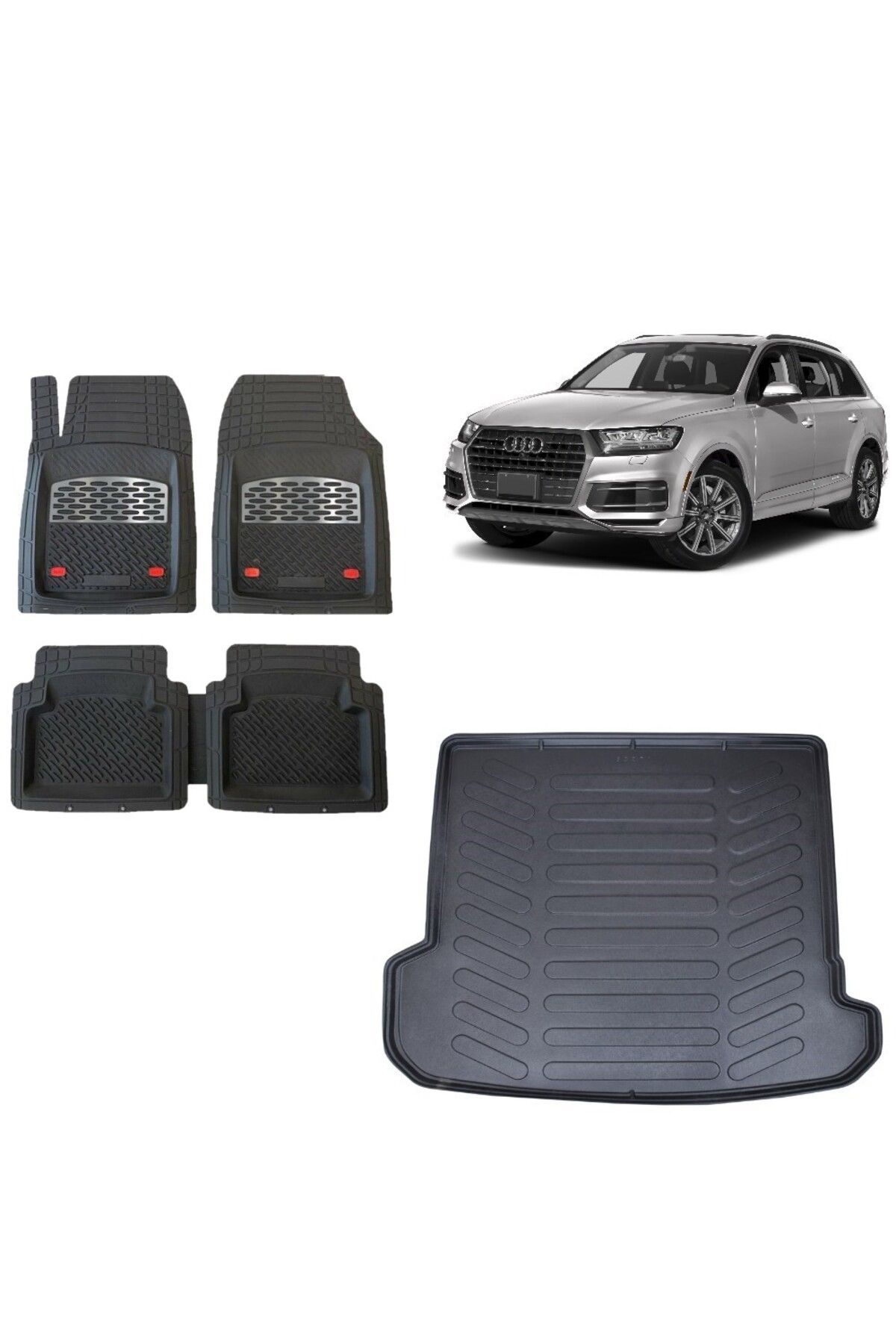 Audi Q5 2022 Model 3D Bagaj Havuzu+3D Havuzlu Safir Karbon Kromlu Paspas