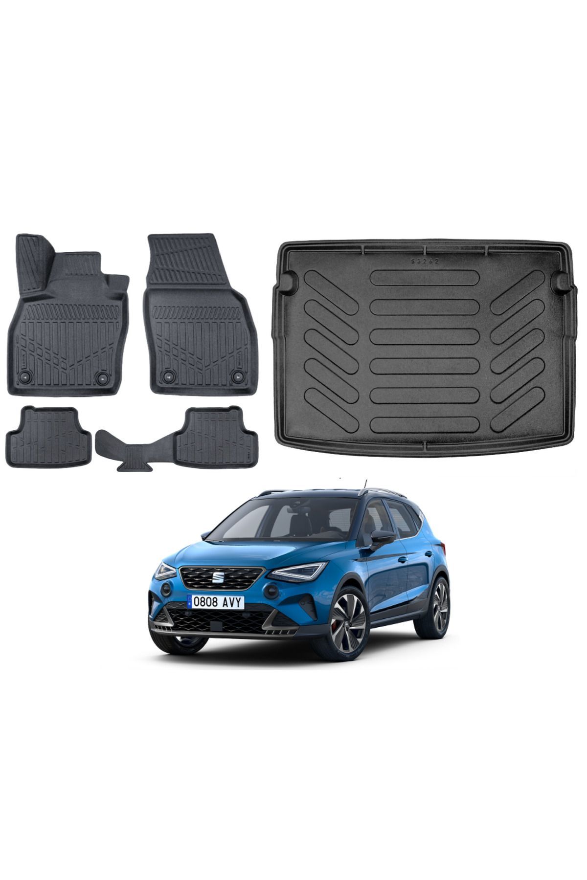 Seat Arona 2018 Model Üst Bagaj Havuzu Paspas Takımı Maxi Eva Serisi