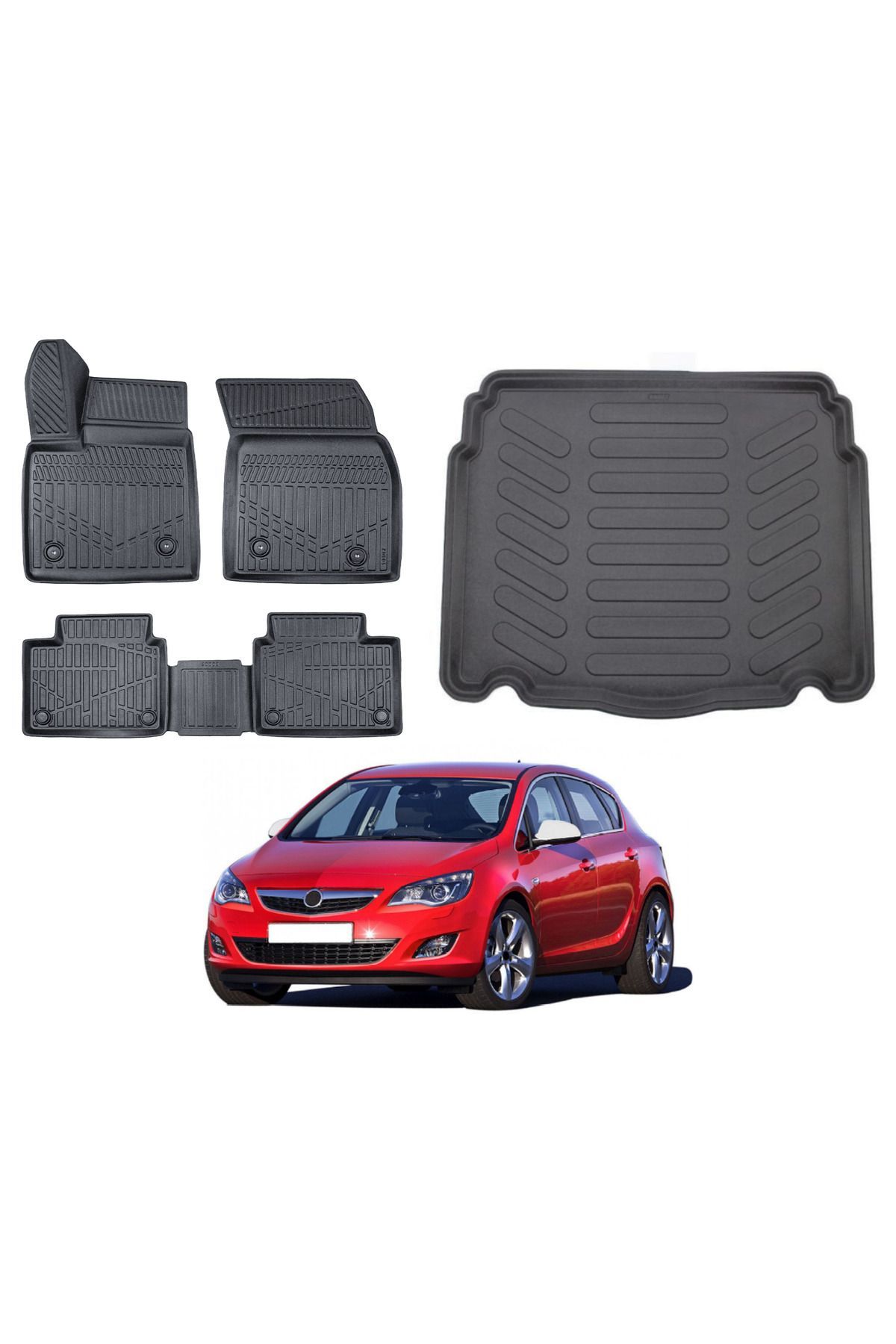 Opel Astra J HB 2011 Model Bagaj Havuzu Paspas Takımı Maxi Eva Serisi