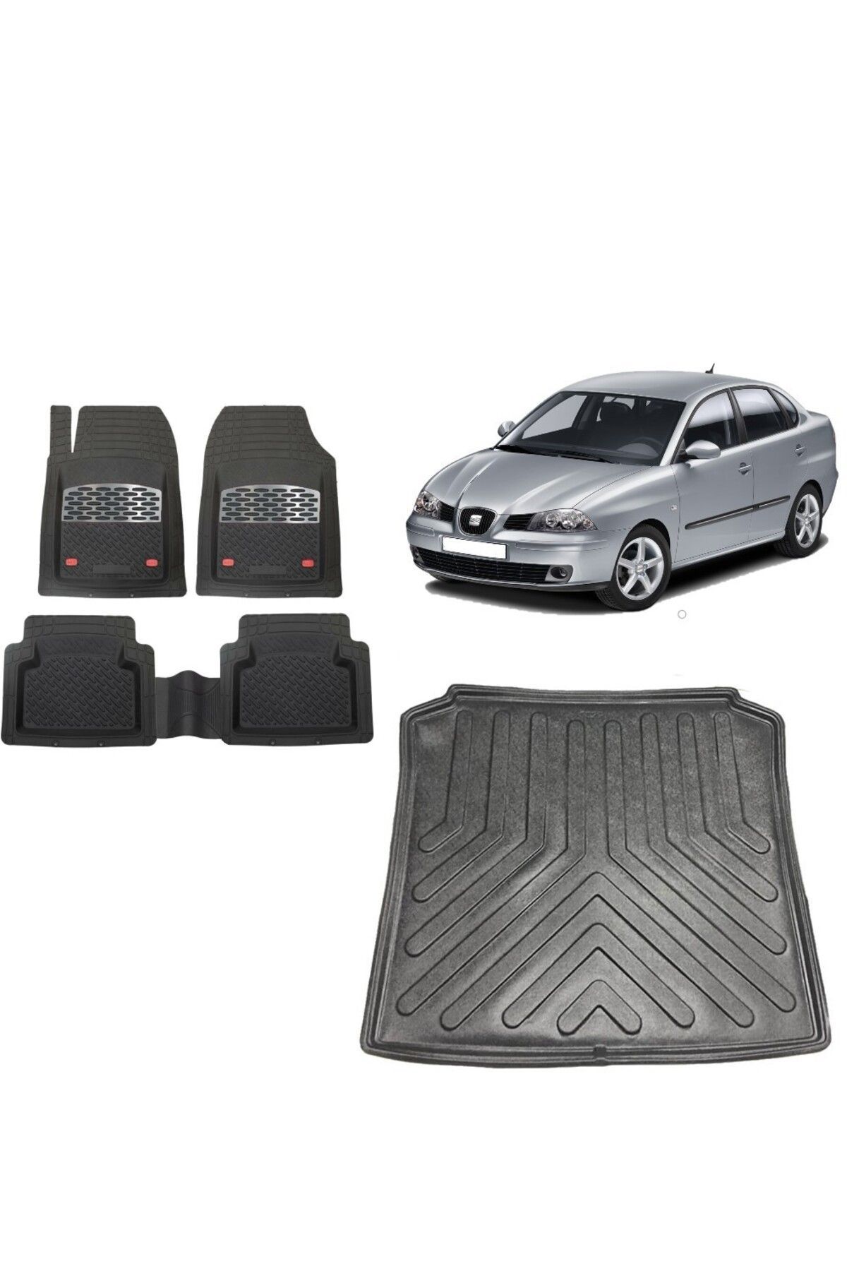 Seat Cordoba 2007 Model 3D Bagaj Havuzu+3D Havuzlu Safir Gri Kromlu Paspas