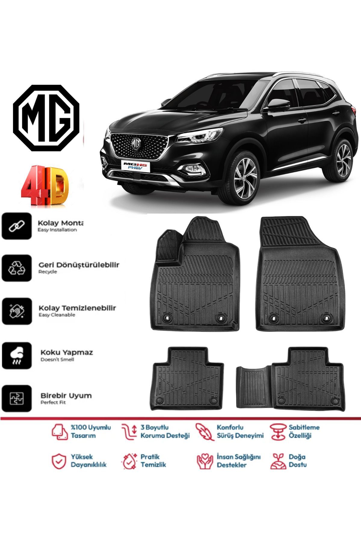 MG HS Benzinli 2025 Model 4D Havuzlu Paspas