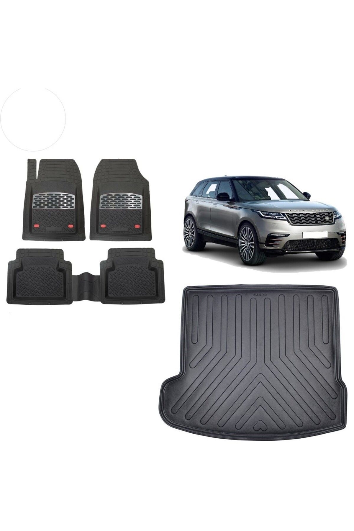 Land Rover Range Rover Velar 2017 Model 3D Bagaj Havuzu+3D Havuzlu Safir Gri Kromlu Paspas