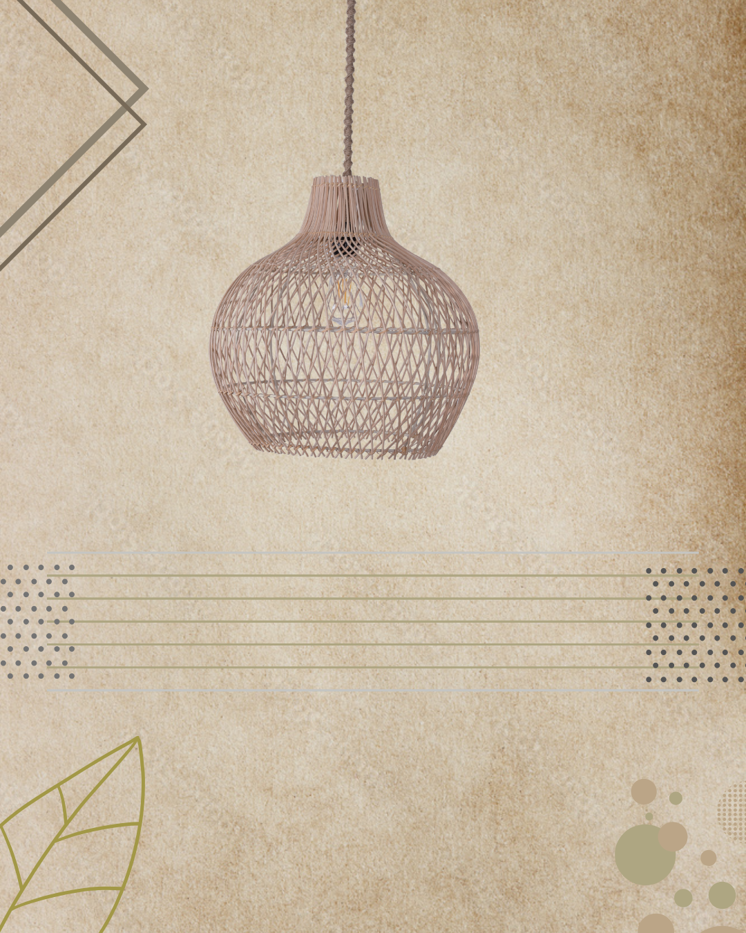 JASMİN RATTAN AVİZE