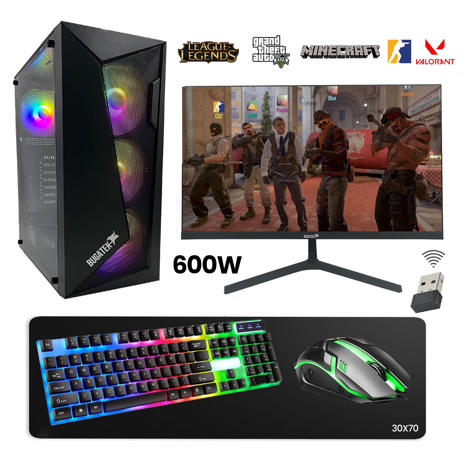 Bugatek GM45-2356 Intel i5 4570 16GB Ram 256GB SSD GT740 4GB 128Bit Ekran Kartı 23.8” Oyuncu Masaüstü Bilgisayar