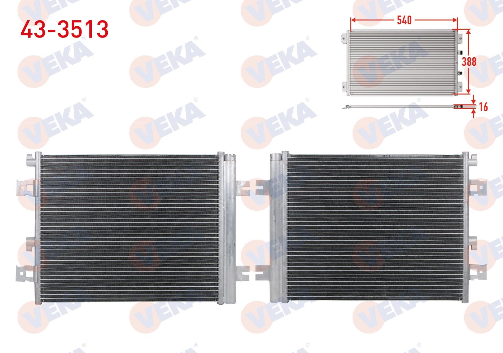 KLIMA RADYATORU DACIA DUSTER 1.5 DCI M-T 4X4 2009-2012 - 43-3513