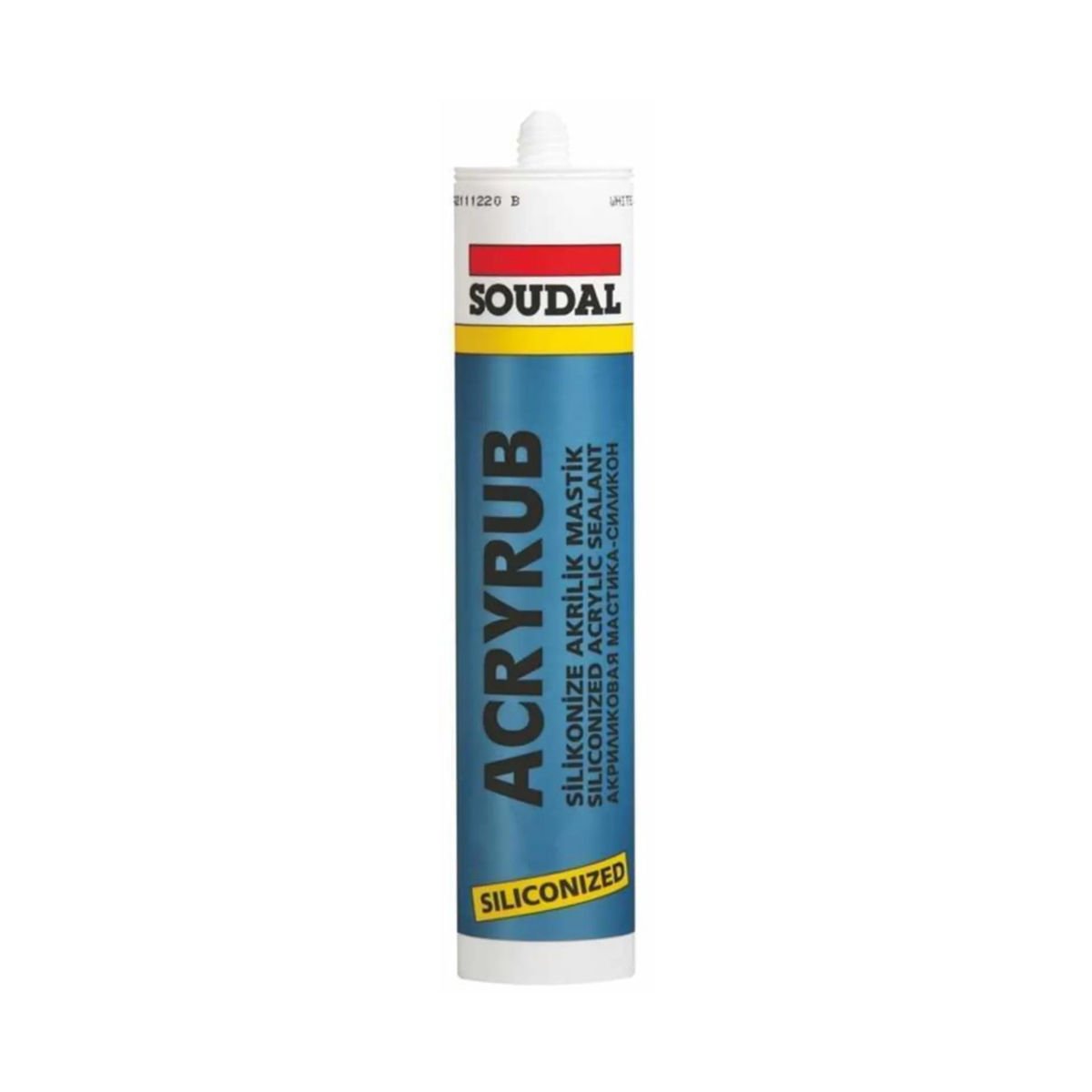 SOUDAL Acryrub Silikonize Mastik 500Gr Beyaz