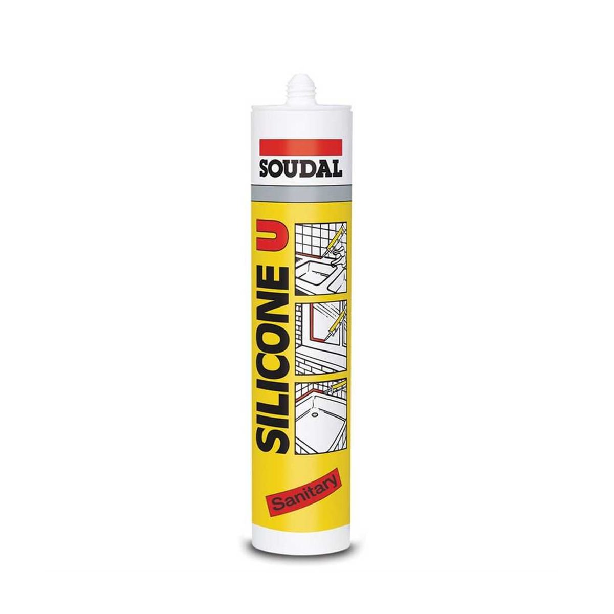 SOUDAL Silicone U 280 Gr Şeffaf Silikon