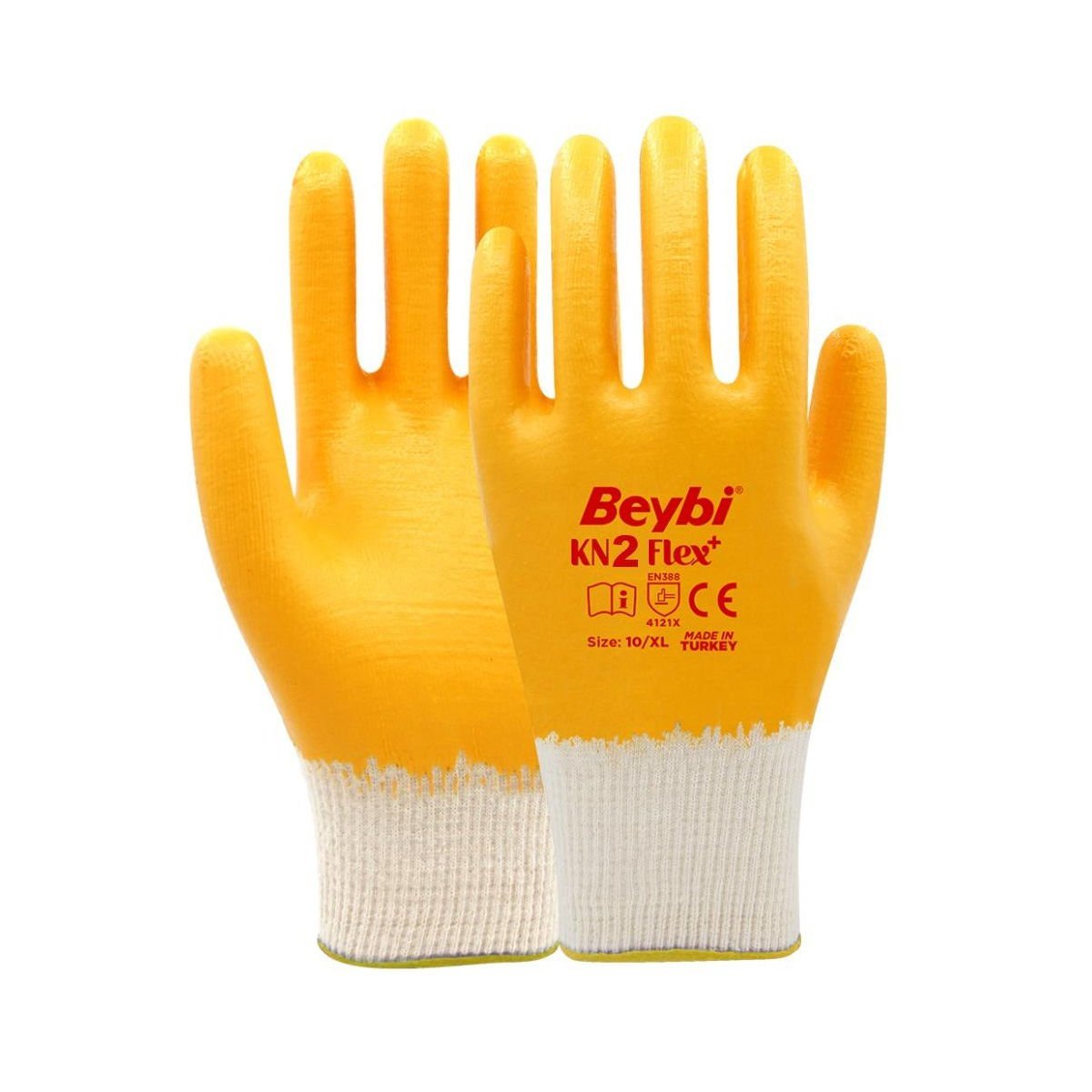 Beybi KN2 Flex Pamuk Likralı Örme Eldiven XL No:10