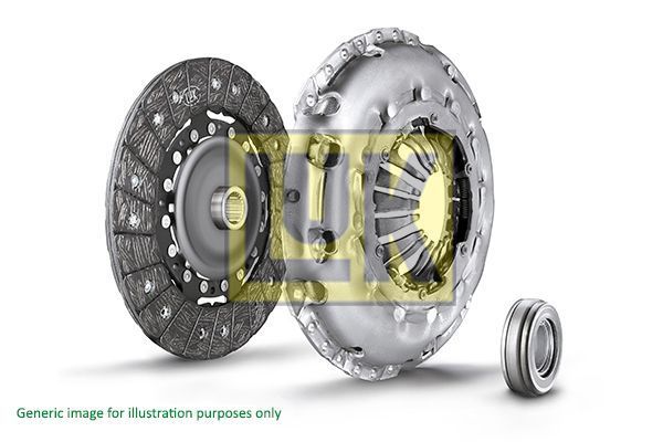 Volkswagen Bora Debriyaj Seti 1.9 TDI 90 Beygir AGR / ALH Motor 230 mm (Sachs Versiyonu İçin Baskı Balata Bilya Set 1999-2006 LUK